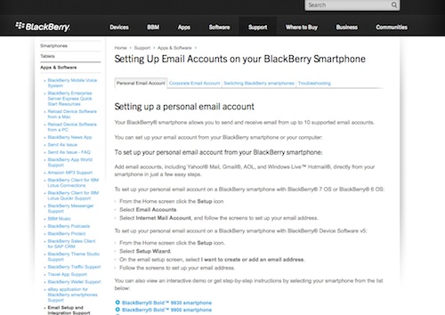 Check My Email Blackberry